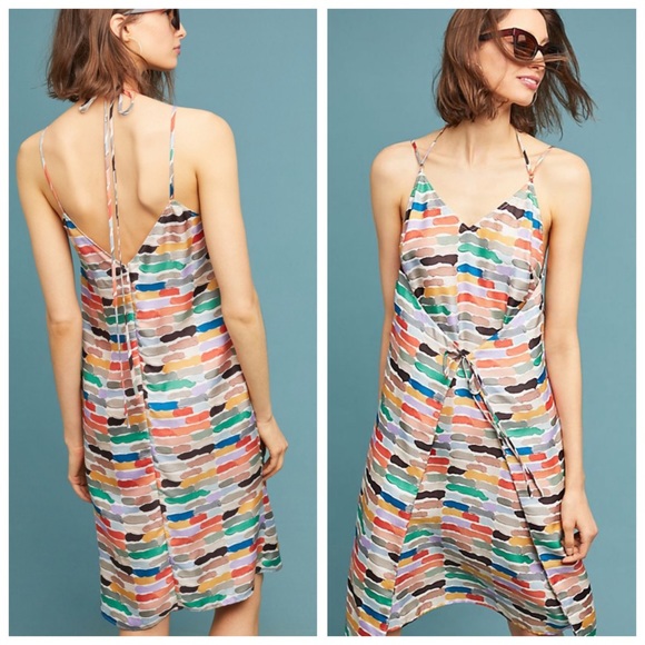 Anthropologie Dresses & Skirts - Anthropologie Painterly silk midi dress NWT